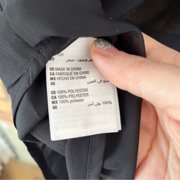 NWT Bar iii Long Sleeve Collared Button Front Blouse SP Black Sheer Relaxed Fit - Picture 8 of 14